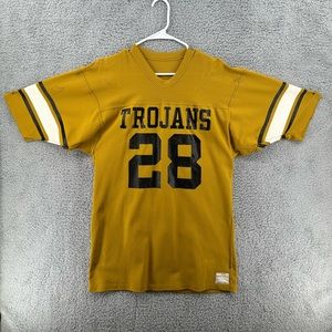 Vintage 1960’s Medaught Industries Sand-Knit Trojan‎ Jersey Men’s Sz Large